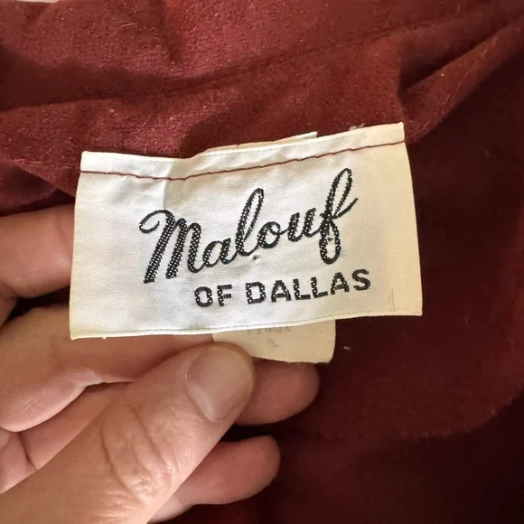 Vintage Malouf of Dallas Rust Midi Dress - Picture 3 of 7